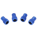 4pcs Presta to Shrader Bicycle Road Bike Valve Adapters Converters (Blue) Newly