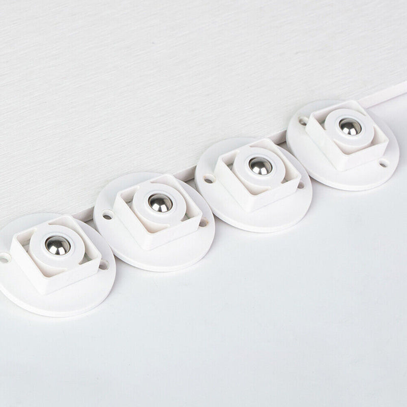 4pcs Caster Pulley 360 Degrees Universal Wheel Sticky Storage Box Roller Newly