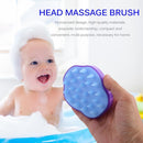Scalp Massage Brush Relief Fatigue Rubber Shell Shampoo Comb Bathroom Supply