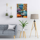 5D DIY Diamond Painting Full Round Drill Garden Corner Wall Decor Rhinestone Art
