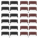 4x Solar Deck Step Wall Lights Stairs Fence Decor Lamps (Brown/Warm Light)