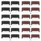 4x Solar Deck Step Wall Lights Stairs Fence Decor Lamps (Brown/Warm Light)