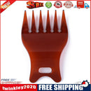 Men Salon Large Tooth Hairdressing Comb Plastic Styling Comb (Glossy Brown)