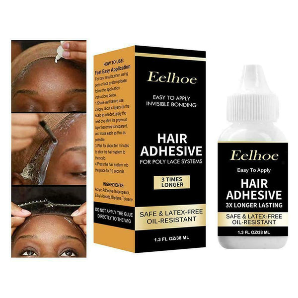 38ml Lace Front Wig Glue Hair Block Invisible Wig Gel Bonding Glue Humidity H7V0