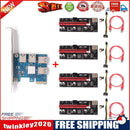 PCI-E X4 4 USB3.0 Multiplier+4xPCI-E 16X Riser+4xPCI-E 1X Adapter+VER009S