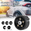Plastic 5 in 1 Adjustable Nozzle for 1/4inch High Pressure Cordless Washer Clea`