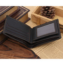 Mens Leather Bifold Wallet Credit/ID Card Receipt Holder Coin Purse