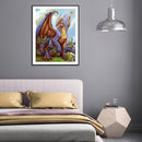 5D DIY Diamond Painting Humanlike Animal Full Round Drill Crafts Mosaic Picture