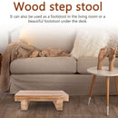 Wooden Bedside Step Stool Indoor & Outdoor Mobility Step Stool Portable One Step