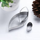 3pcs/set Metal Cookie Cutters Biscuit Mold Leaves Fondant Cake Mould