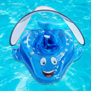 Baby Sunshade Swimming Rings Seat Inflatable Infant Kids Float Swim Circle