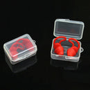 Silicone Ear Plugs Sound Insulation Anti Noise Sleeping Earplugs (Red) Newly