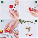 Hummingbird Feeder Kits Floral Pet Bird Feeder Outdoor Removable
