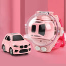 Mini Remote Control 4CH 1/58 5km/h 2.4GHz Watch RC Racing Car Gift for Kids Boys