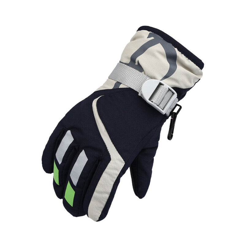 2pcs Kids Outdoor Winter Warm Knitted Ski Gloves Windproof Mountaineering G