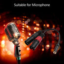 0.2m 3.5mm TRS 1/8"" Stereo Female to Dual XLR Male Y Splitter Cable