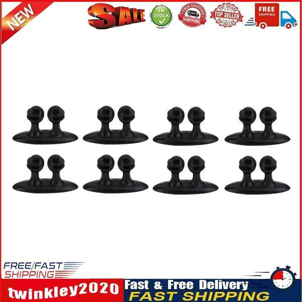 8Pcs Car Interior Clip Earphone Cable Clip Arrangement Panel Clamp(Black) Newly