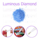 15g/Bag DIY Luminous Round Rhinestones Kit for Diamond Painting (Dark Blue)