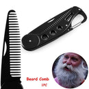 Anti static Hairdressing Styling  Beard Comb Hair Mustaches Brush Foldable
