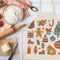Christmas Printing Kitchen Cotton Linen Apron for Kids Home Cooking Baking Bibs