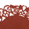 Hollow Flower Silicone Pad Coaster Anti Skid Heat Insulation Cup Mat(Coffee