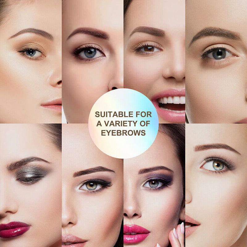 Eyebrow Stamp Stick Set Brow Stencil Hairline Contour (Thick Tube Black)