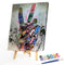 Scrawl Hand Oil Paint by Numbers Hand Painted Frameless Picture Home Ornament