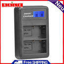 BP-511/511A Smart LCD Display 5V 2A Dual Port USB Battery Charger for Canon EOS-