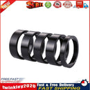 5pcs Aluminum Alloy Bicycle Headset Pad Front Riser Pad Fork Gasket(Black) Newly