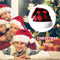 #A Christmas Hat Fashion Lattice Santa Claus Red Hats for Family Friend Lover Gi