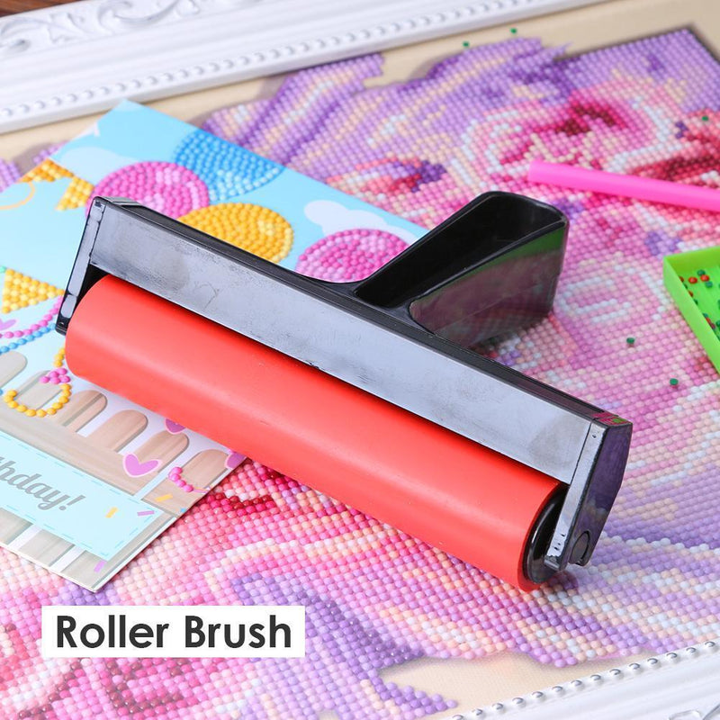 Rubber Roller Brush DIY Diamond Painting Brushing Craft Drawing Tools (L) Newly