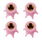 4pcs Pink Crown Shape Car Auto Wheel Tire Tyre Valve Stem Caps Dust Covers