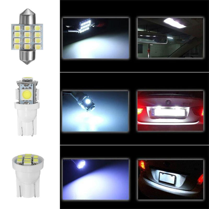 Innersetting Car Accessories, 13pcs / Set Car Interior LED Bulb Kit Garland