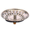 1xStainless Steel Sink Strainer Waste Plug Drain Stopper Tool Filter Basket Q0V0