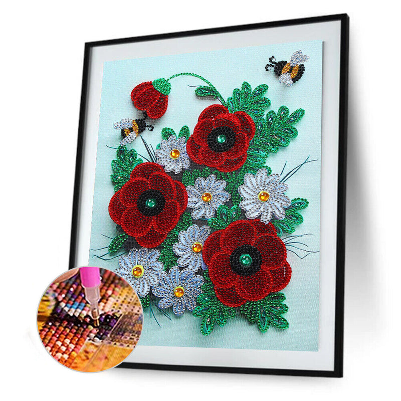 5D DIY Quilling Paper Painting Special Shape Drill Diamond Picture (YK195) Newly