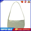 Fashion Nylon Underarm Tote Bag Women Solid Shoulder Hanbag (Grey Green)