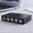 USB 2.0 4-Port Sharing Switch Selector Adapter Box Hub for PC Scanner