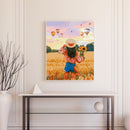 Rice Field Girl Oil Paint By Numbers DIY Home Decoration Gift Wall Pictures Kit
