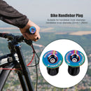 MEROCA 2pcs Bicycle Bar Grip End Cap MTB Bike Handlebar End Plug (Colorful)