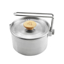 Outdoor Camping Pot Stainless Steel Tea Coffee Cooker Kettle Teapot