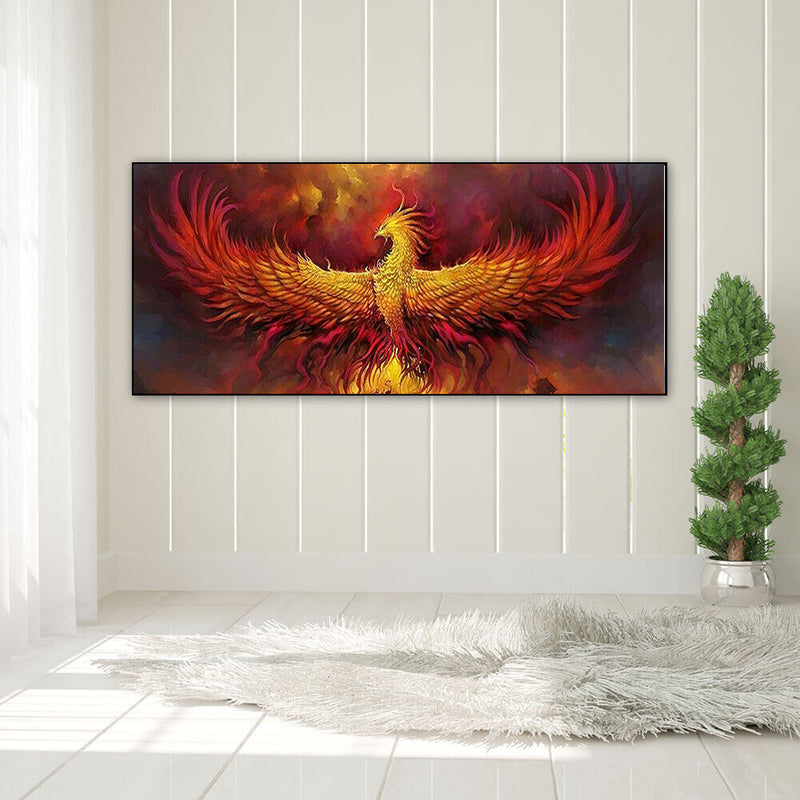 Flaming Phenix Oil Paint By Numbers Kits Canvas Picture DIY Home Decoration Gift