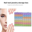 Nail Art Rhinestone Tool Case Jewelry Beads Display Storage Box Organizer H