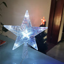 LED Star Night Light Five-point Lamp Christmas Tree Top Xmas Tree Decor (3)