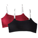 Crop Sportswear Wrap Chest Push Up Fitness Bra Letter Sports Bra Cropped Top