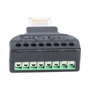 RJ45 Male to 8-Pin AV Screw Type Terminal Connector Adapter for CCTV Digital DVR