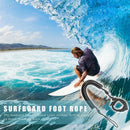 10ft Coil Surfboard Leash Surfing Stand Up Board Leash Wire Rope Black