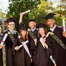 Decor Celebration Graduate Gift Shoulder Strap Congratulation Graduated Satin