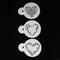 3pcs Love Heart Shape Cake Stencil Set Cake Cookie Stencil Cake Decoration