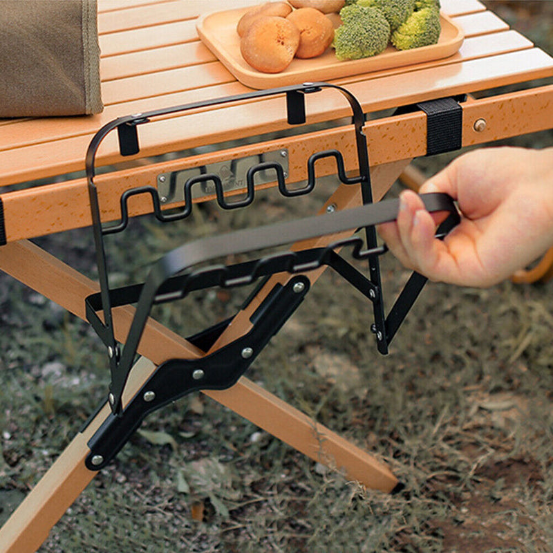 Portable Garbage Bag Holder Table Garbage Bag Holder for Camping Picnic Barbeque