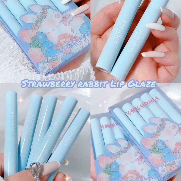 5 Pieces Lipstick Tint Set Matte Tube Long Lasting Non-stick Cup Kit Lips H4U1